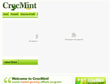Tablet Screenshot of crocmint.com